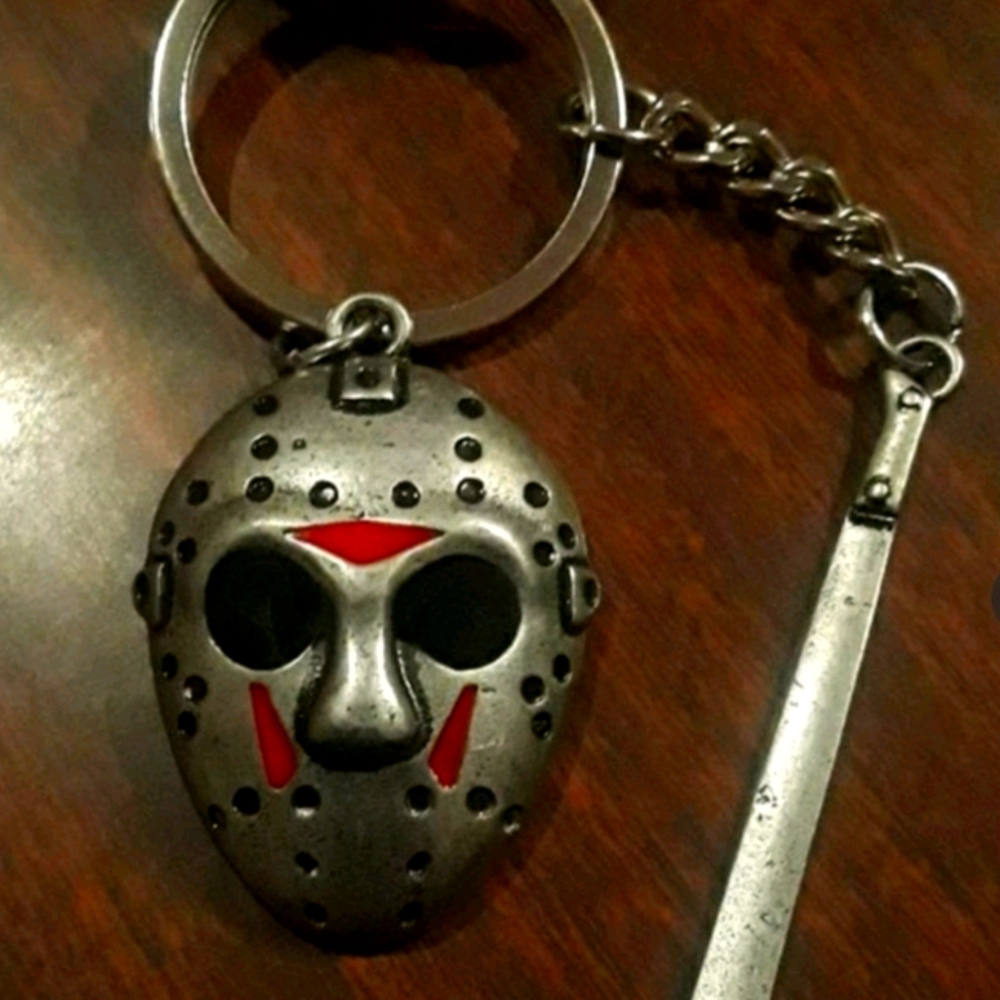 ✅ Jason Hockey Mask Key Chain W/ Machete